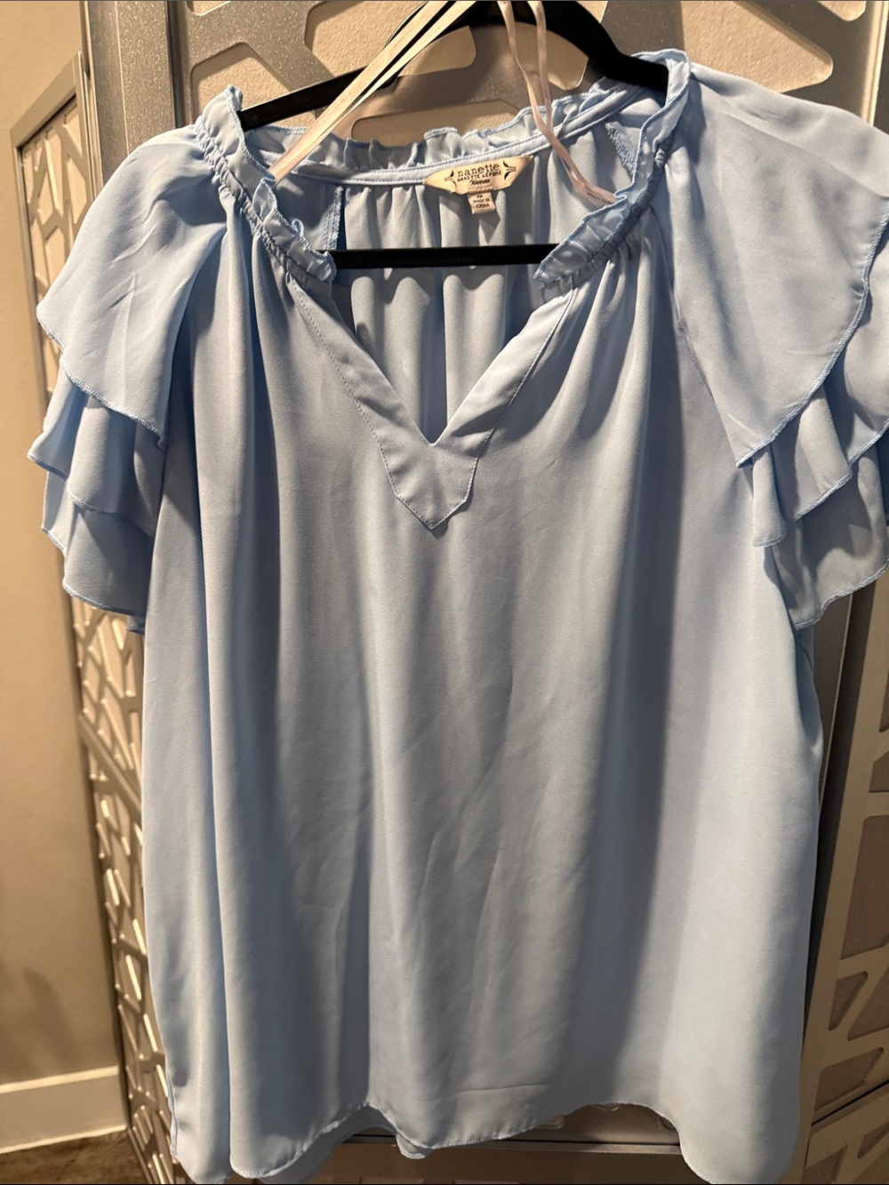 Nanette Lepore Powder Blue Blouse